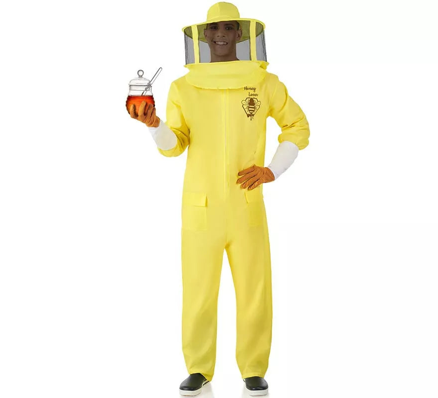 Translation missing: it.Disfraz de Apicultor Profesional amarillo para hombre