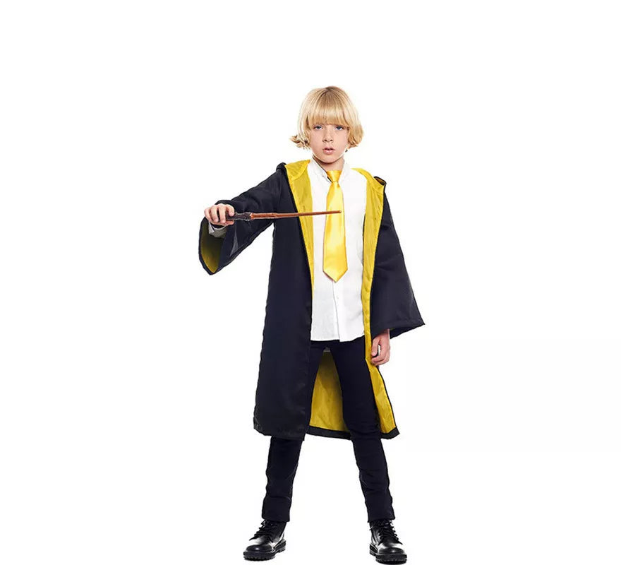 Disfraz de Aprendiz de Mago Amarillo para niño