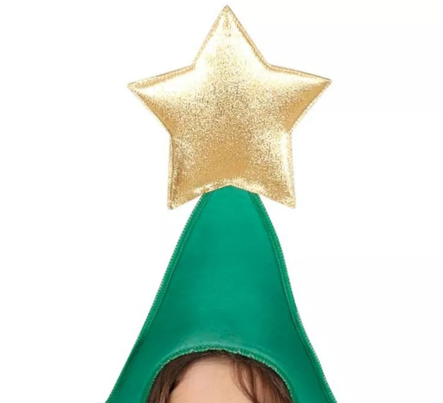 Translation missing: it.Disfraz de Árbol de Navidad decorado con estrella para niños