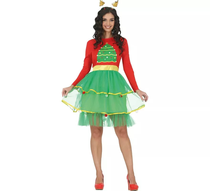 Disfraz de Árbol de Navidad para mujer