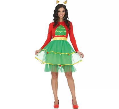 Disfraz de Árbol de Navidad para mujer
