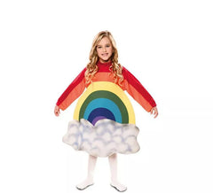 Costume arcobaleno con nuvole per bambini e neonati