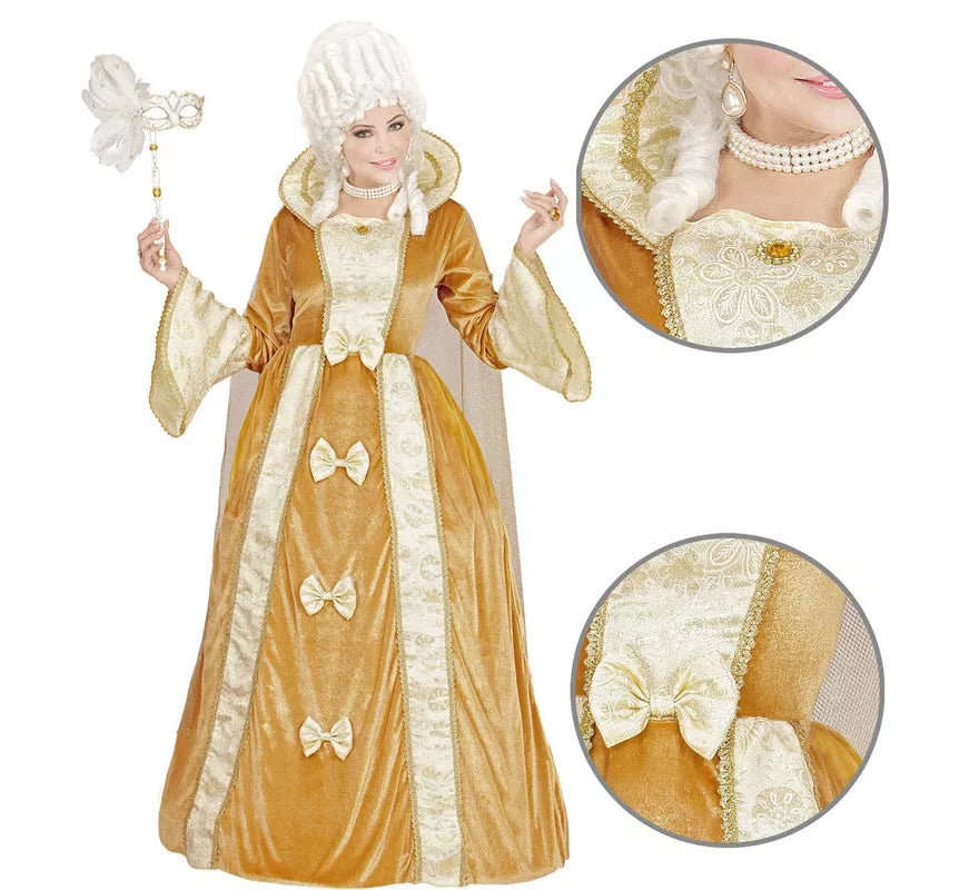 Translation missing: it.Disfraz de Aristócrata Veneciana Dorada para mujer