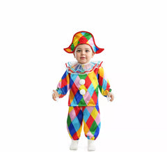 Costume da Arlecchino multicolore per neonato
