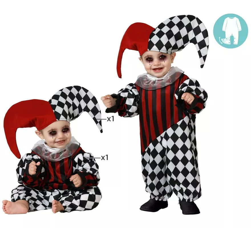 Translation missing: it.Disfraz de Arlequin Siniestro para niño y bebé