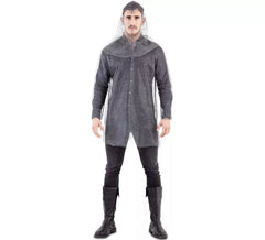 Costume da armatura di maglia da uomo