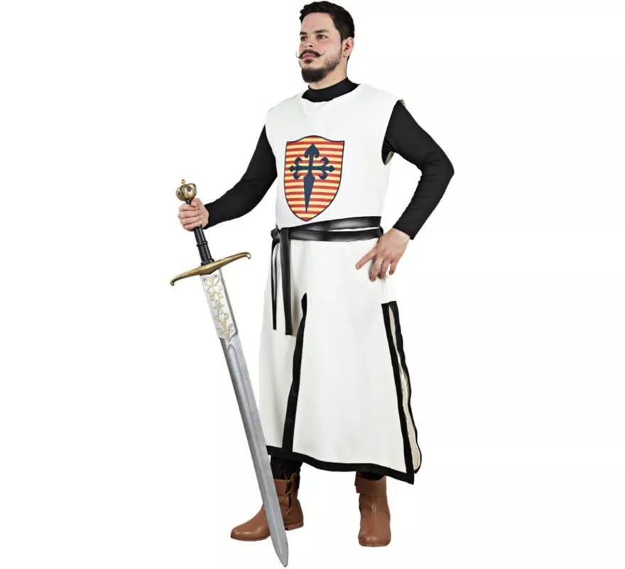 Translation missing: it.Disfraz de Armero Medieval blanco para hombre