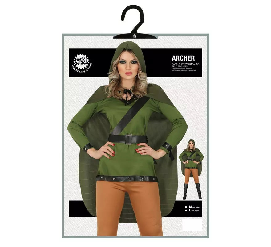 Disfraz de Arquera Verde para mujer