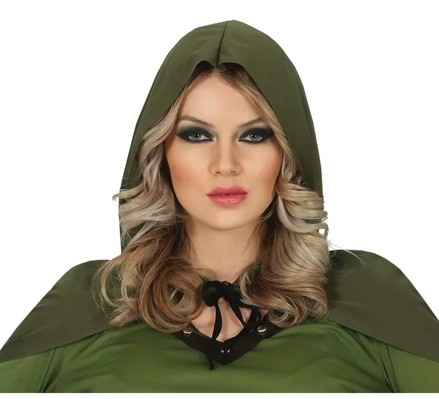 Translation missing: es.Disfraz de Arquera Verde para mujer