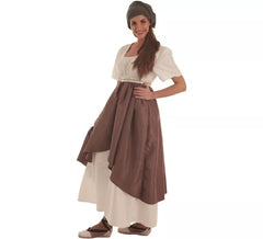 Costume artigiana medievale per donna