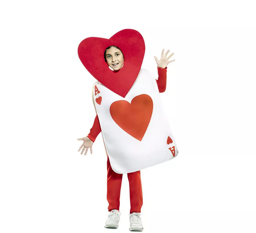 Translation missing: it.Disfraz de As de Corazones para niños