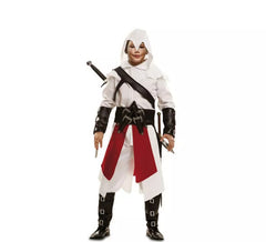 Costume da ninja assassino bianco per ragazzo