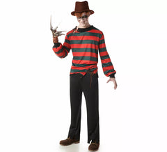 Costume da killer degli incubi con cappello per uomo