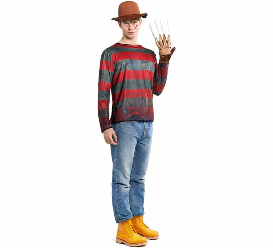 Translation missing: it.Disfraz de Asesino de Pesadilla con Sombrero para hombre