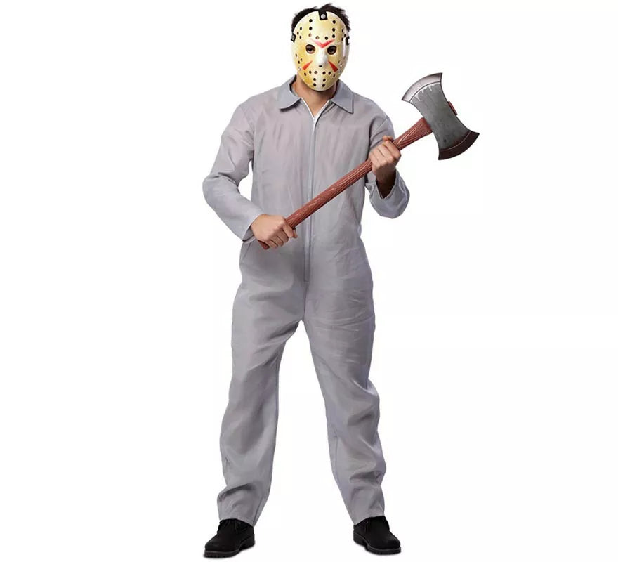 Translation missing: es.Disfraz de Asesino Mono Laboral Gris para hombre