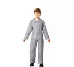 Costume da Assassino con tuta da lavoro grigia per bambini