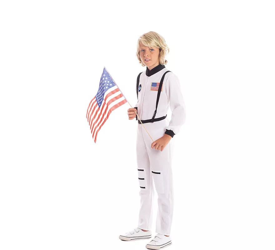 Translation missing: es.Disfraz de Astronauta Blanco para niño
