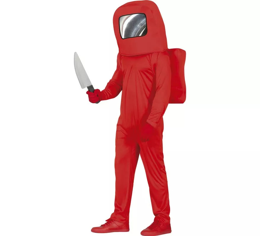 Translation missing: it.Disfraz de Astronauta Impostor Rojo para adolescentes