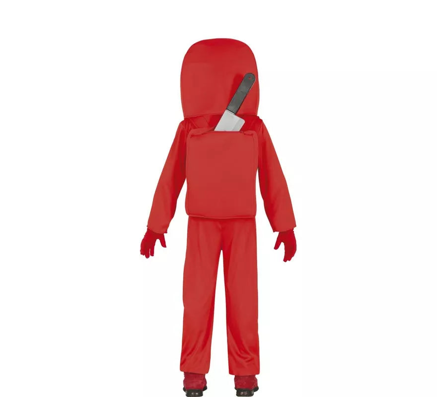 Translation missing: it.Disfraz de Astronauta Impostor Rojo para niños