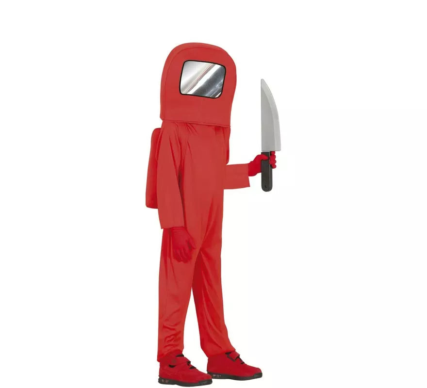 Translation missing: it.Disfraz de Astronauta Impostor Rojo para niños