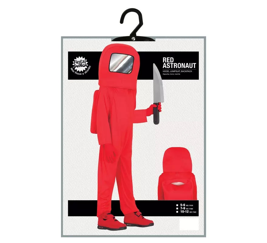 Translation missing: it.Disfraz de Astronauta Impostor Rojo para niños