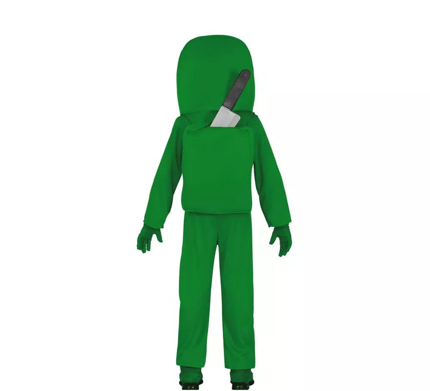 Translation missing: it.Disfraz de Astronauta Impostor Verde para niños