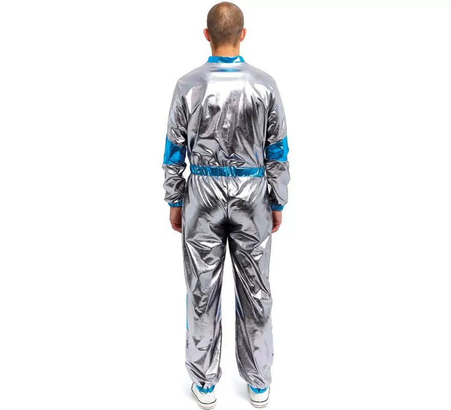Translation missing: it.Disfraz de Astronauta plateado y azul para adulto