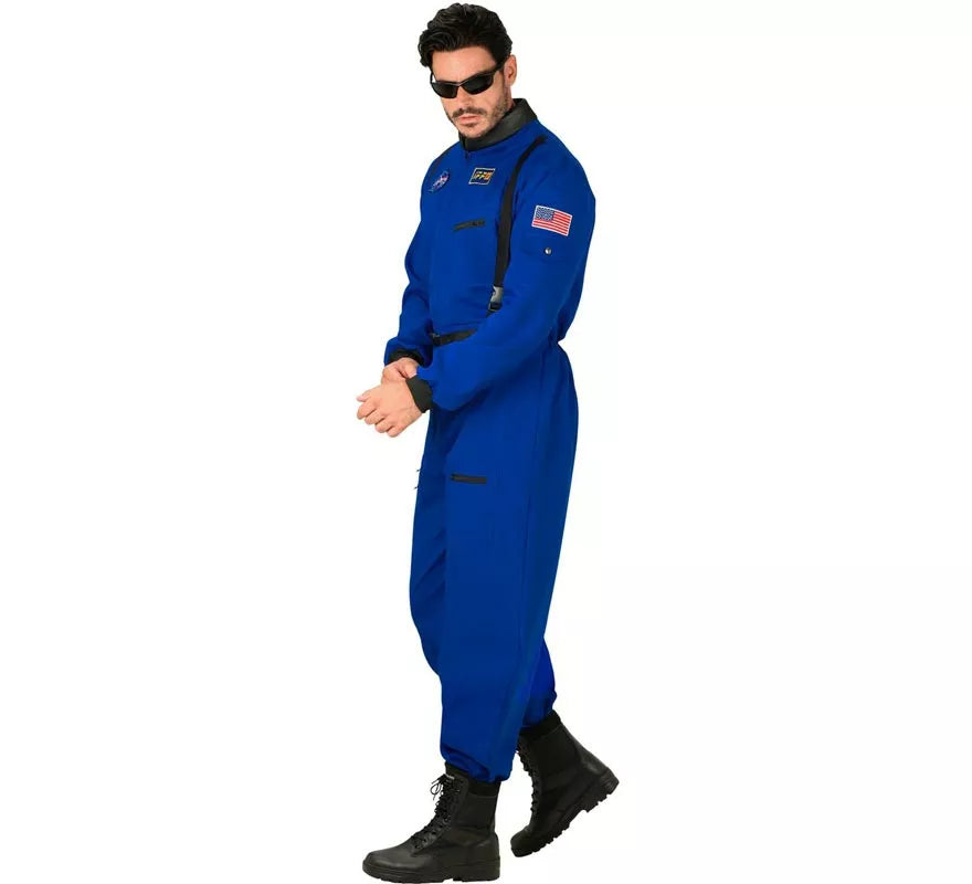 Translation missing: it.Disfraz de Astronauta Space azul para hombre