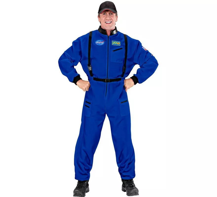 Translation missing: it.Disfraz de Astronauta Space azul para hombre