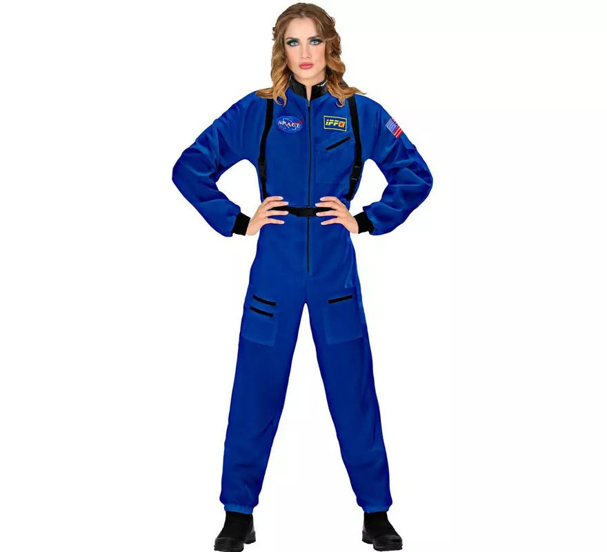 Translation missing: it.Disfraz de Astronauta Space azul para mujer