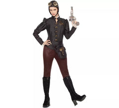 Costume da aviatrice steampunk per donna
