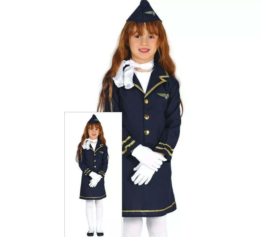 Translation missing: it.Disfraz de Azafata de Vuelo para niña