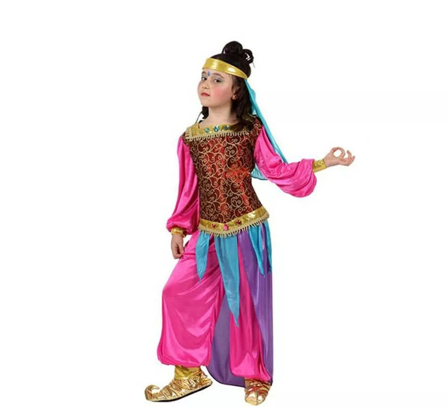 Translation missing: es.Disfraz de Bailarina Árabe rosa para niñas