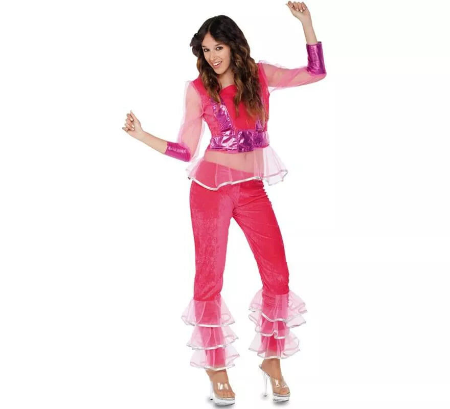 Translation missing: it.Disfraz de Bailarina Disco rosa para mujer