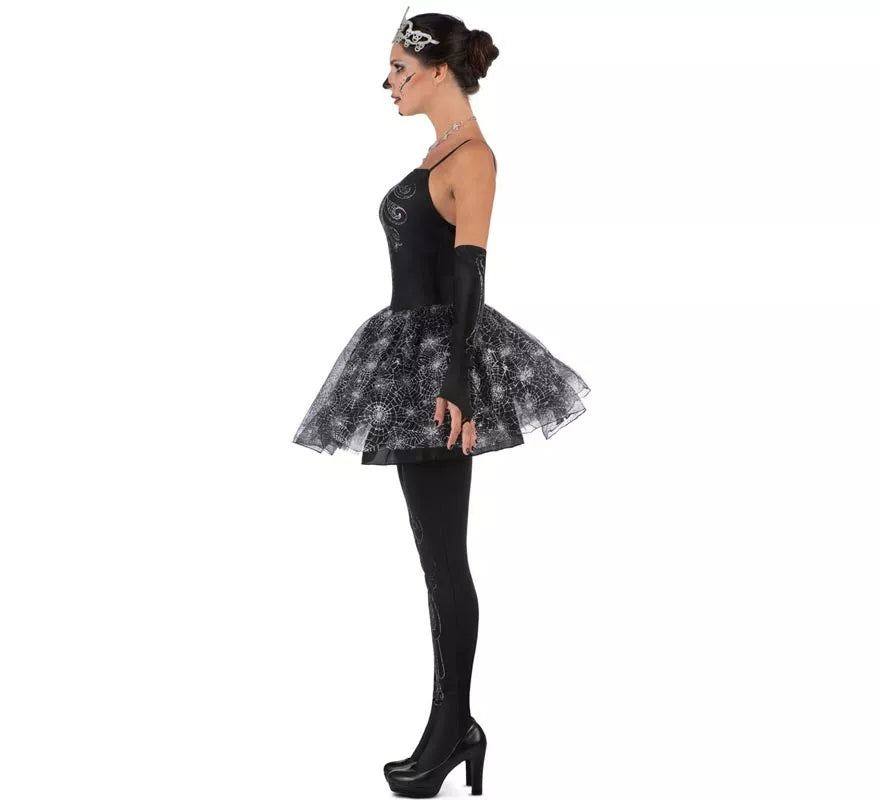 Translation missing: es.Disfraz de Bailarina Esqueleto con tiara para mujer