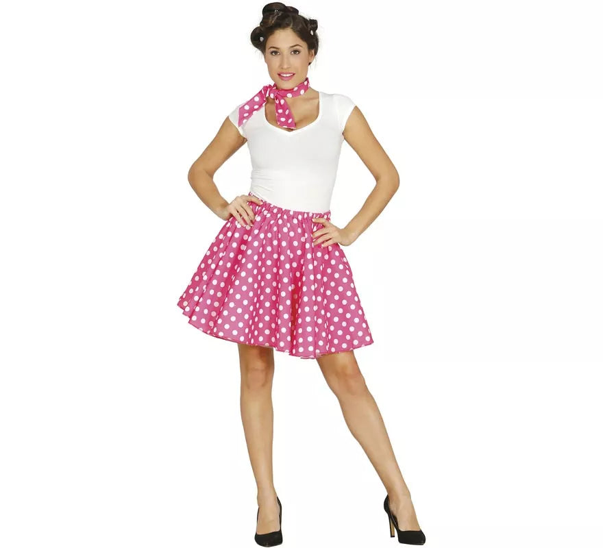 Translation missing: es.Disfraz de Bailarina Pin up rosa para mujer