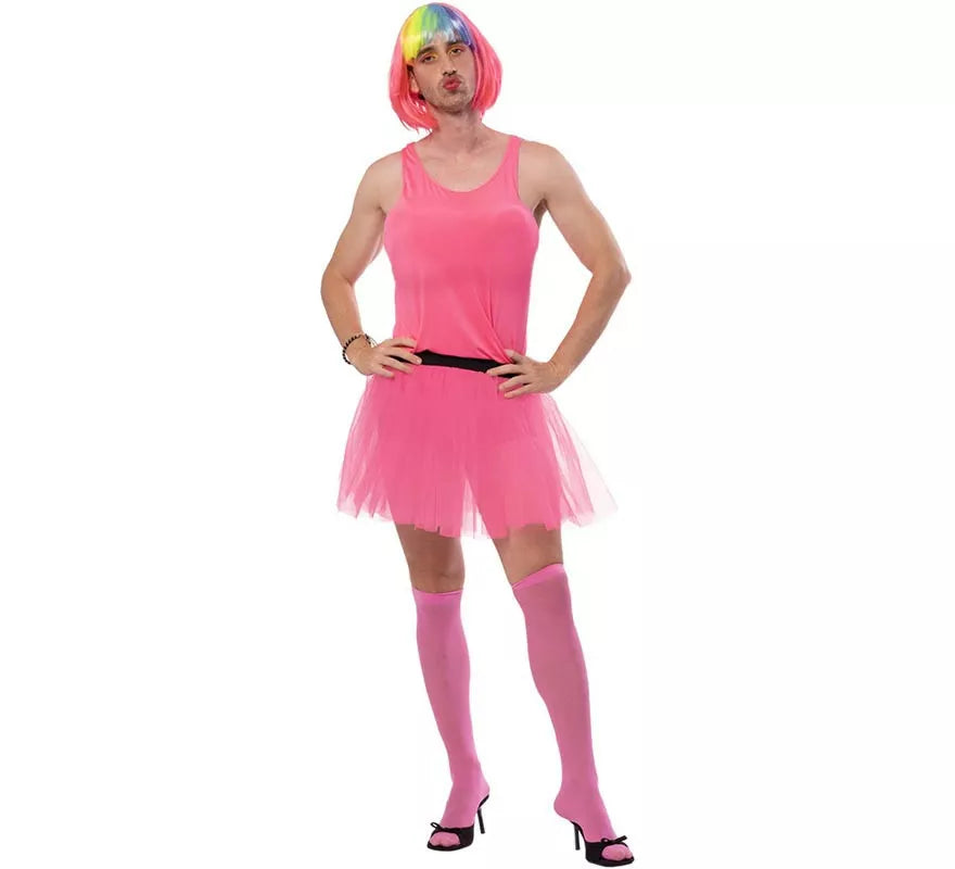 Translation missing: es.Disfraz de Bailarina rosa para hombre