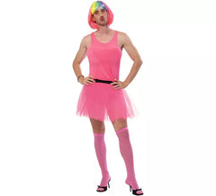 Costume da ballerina rosa per uomo