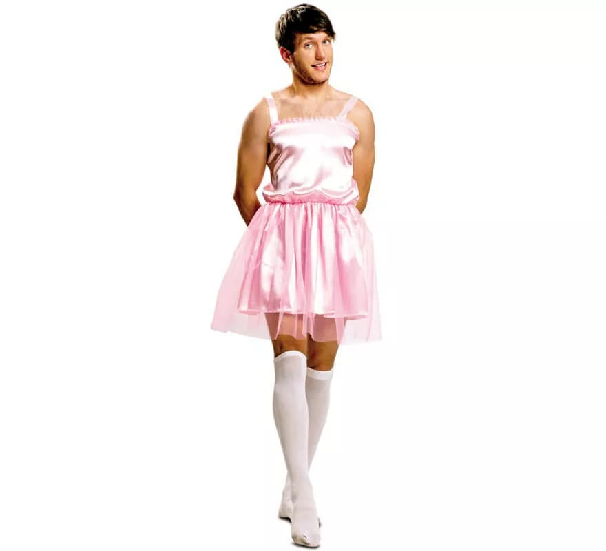 Translation missing: es.Disfraz de Bailarina rosa para hombre