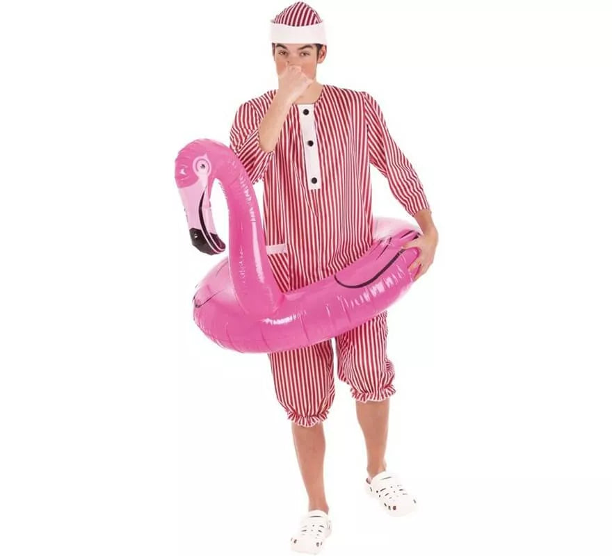 Translation missing: it.Disfraz de Bañista con Flamenco para hombre