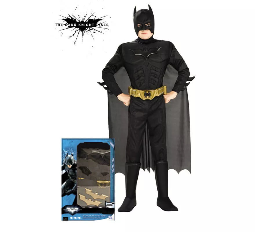 Disfraz de Batman TDK musculoso de niño