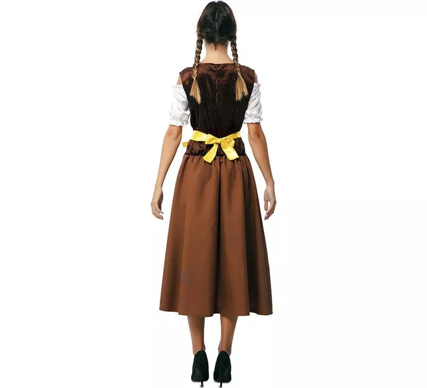 Translation missing: it.Disfraz de Bávara clásica marrón y amarillo para mujer