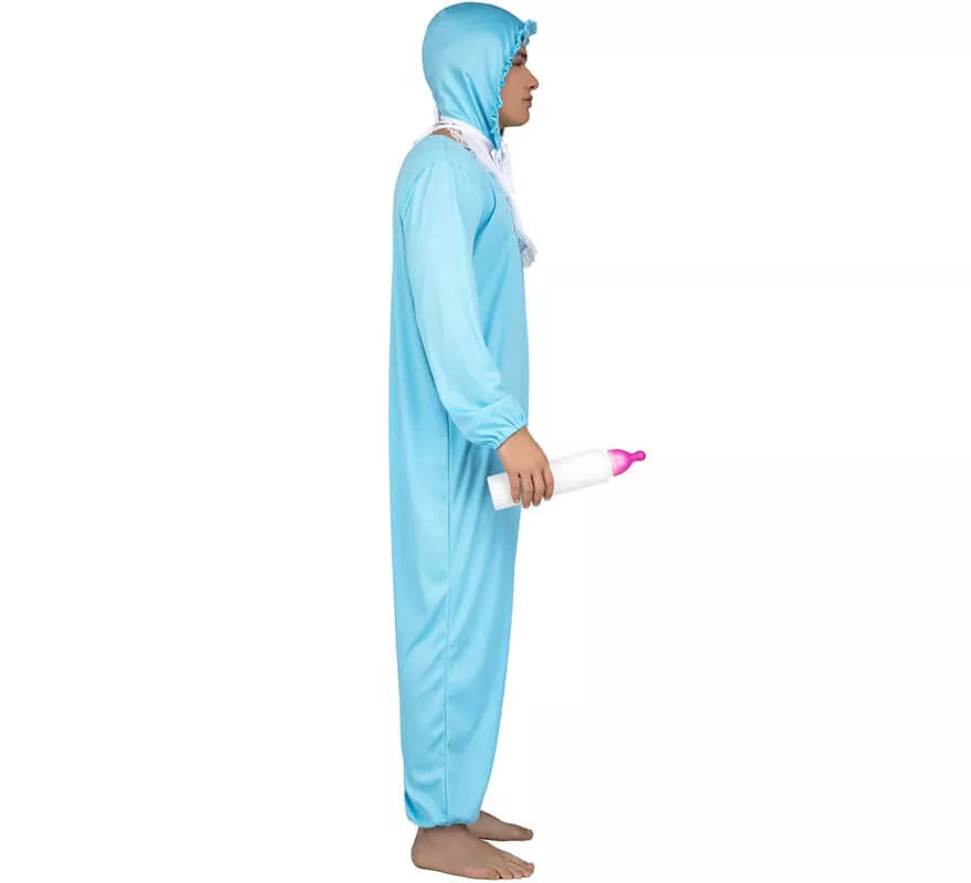 Translation missing: it.Disfraz de Bebé Azul para hombre