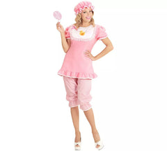 Costume rosa per bebè con cappello da donna