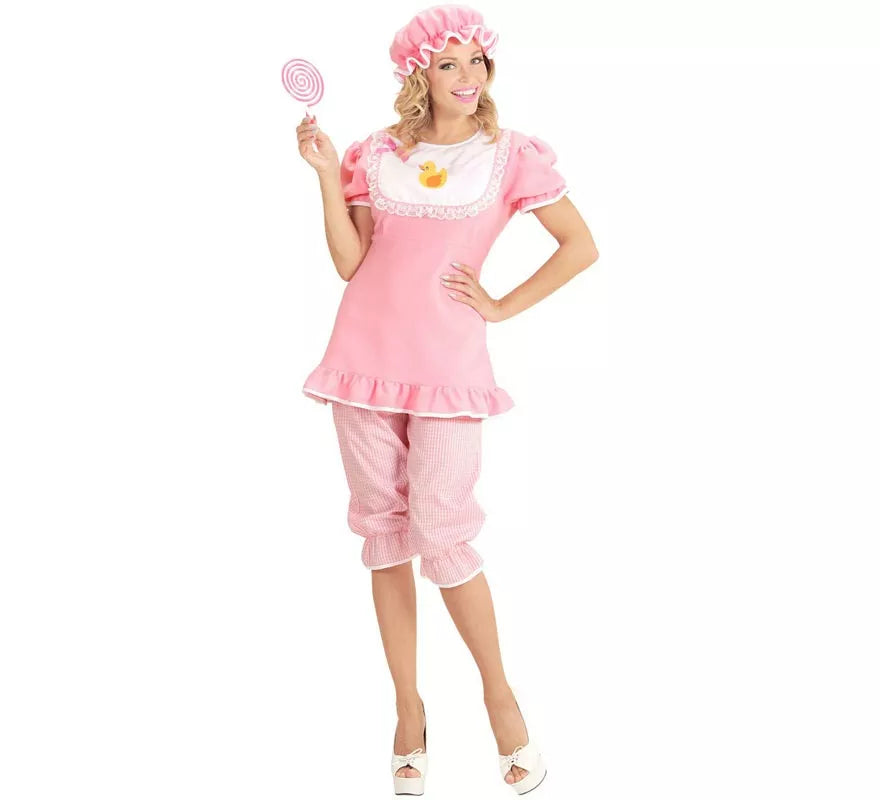 Translation missing: it.Disfraz de Bebé rosa con gorro para mujer