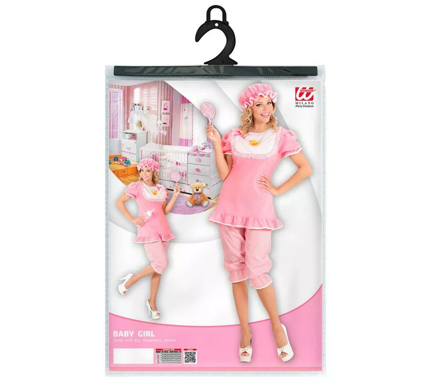 Translation missing: it.Disfraz de Bebé rosa con gorro para mujer
