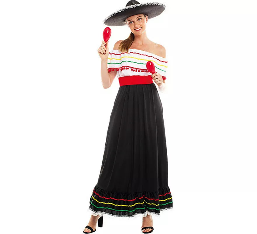 Translation missing: it.Disfraz de Belleza Mexicana con Falda para mujer