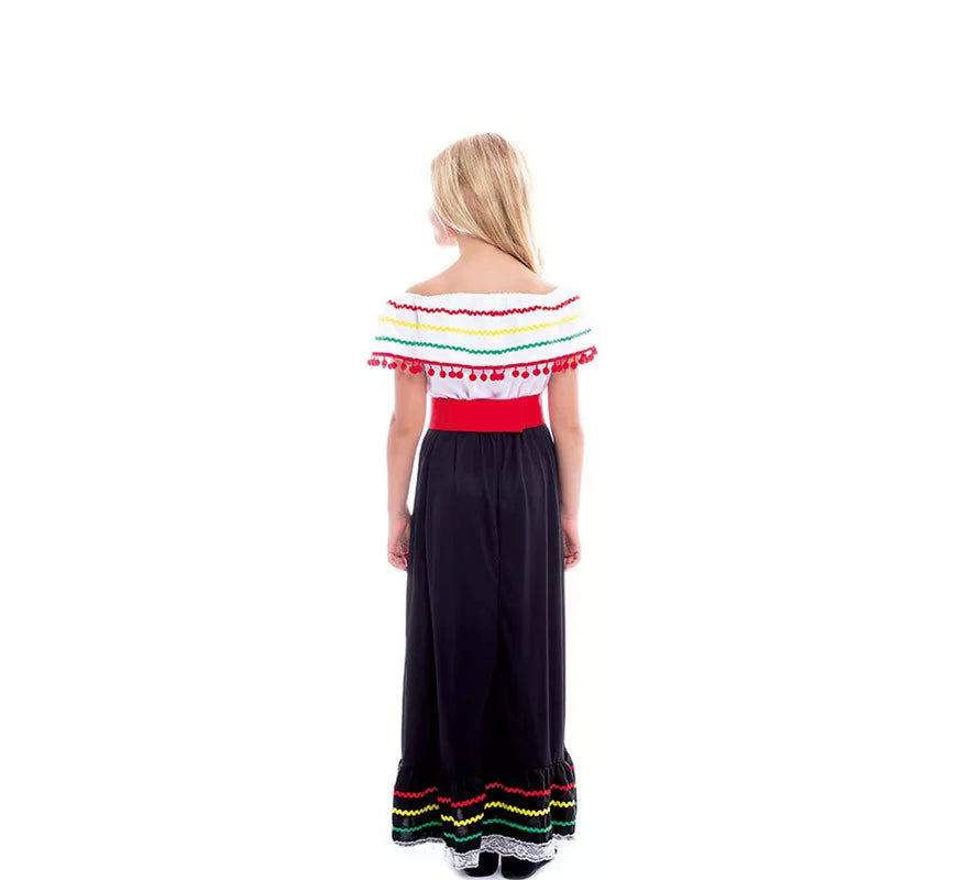 Translation missing: it.Disfraz de Belleza Mexicana con Falda para niña