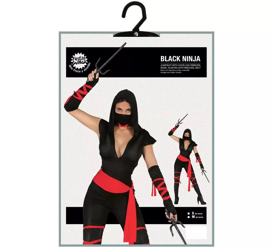 Translation missing: es.Disfraz de Black Ninja para mujer