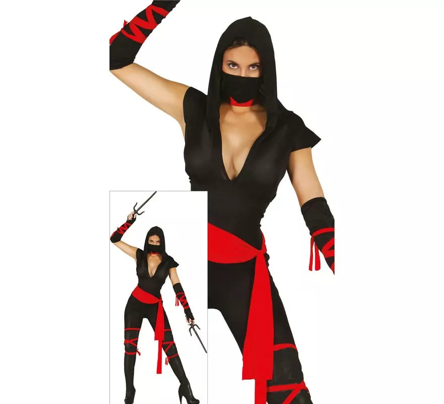 Translation missing: es.Disfraz de Black Ninja para mujer